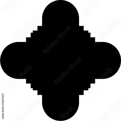 Islamic Amblem Design Glyph Black Filled silhouettes Design pictogram symbol visual illustration