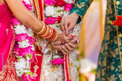 Indian Hindu wedding ceremony rituals close up © Stella Kou