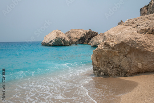 Amazing view of Kathisma Beach at Lefkada, Greece © Stoyan Haytov