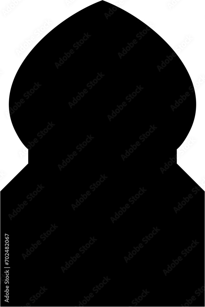 Islamic Arch Design Glyph Black Filled silhouettes Design pictogram symbol visual illustration Islamic Arch Design Glyph Black Filled silhouettes Design pictogram symbol visual illustration