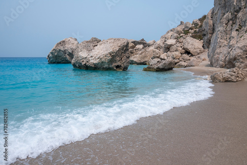 Amazing view of Kathisma Beach at Lefkada, Greece © Stoyan Haytov