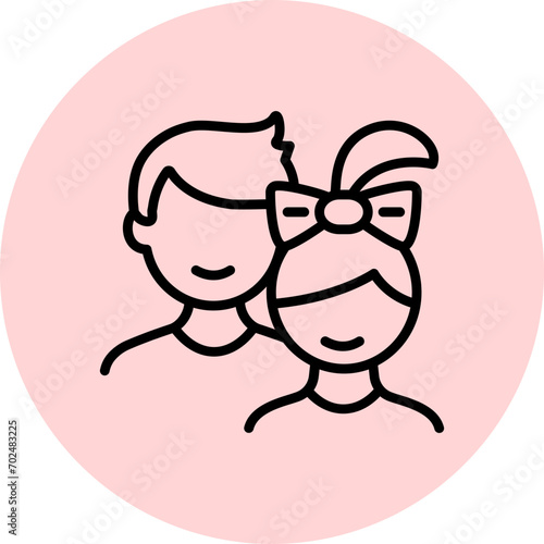 Story Highlights Cover Lifestyle- black symbols on the colorful pink circle - partnership