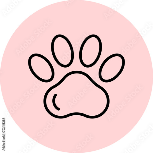 Story Highlights Cover Lifestyle- black symbols on the colorful pink circle - pet