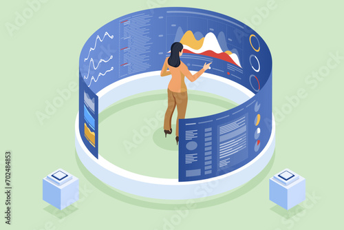 Business team collaboration discussing working analyzing with financial data and marketing growth report graph in team, presentation and brainstorming to strategy planning making profit of company.