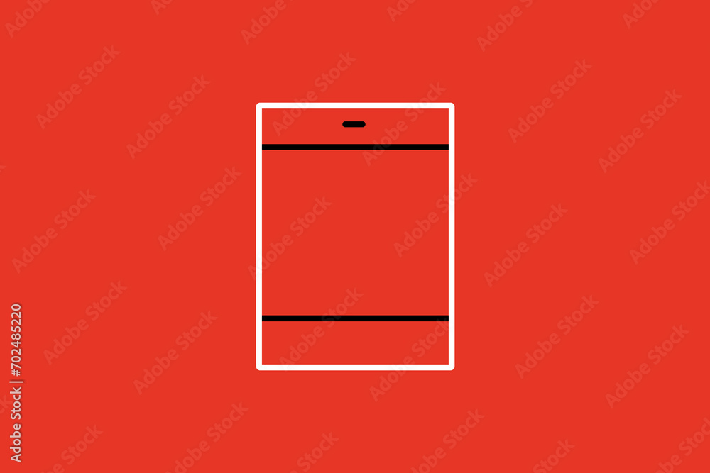 tablet illustration in flat style design. Vector illustration. tablet illustration in flat style design. Vector illustration.