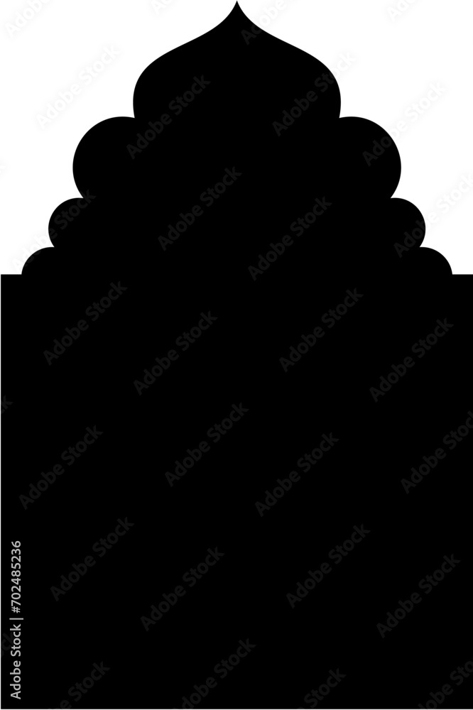 Islamic Arch Design Glyph Black Filled silhouettes Design pictogram symbol visual illustration Islamic Arch Design Glyph Black Filled silhouettes Design pictogram symbol visual illustration
