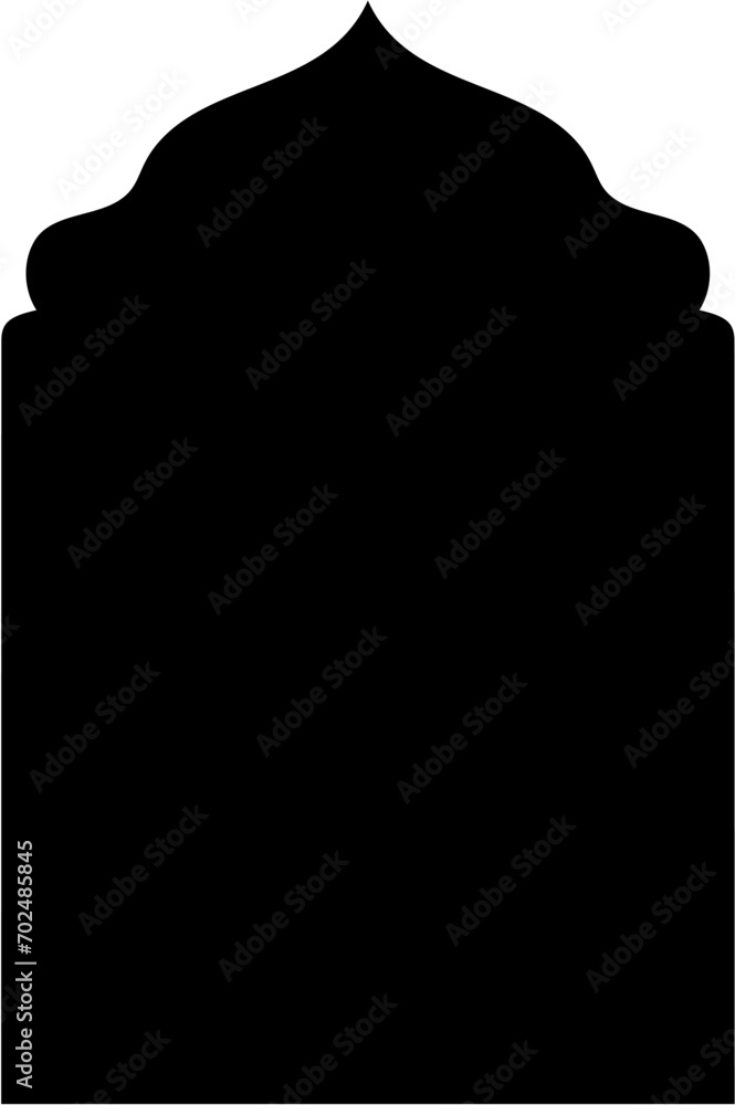 Islamic Arch Design Glyph Black Filled silhouettes Design pictogram symbol visual illustration Islamic Arch Design Glyph Black Filled silhouettes Design pictogram symbol visual illustration