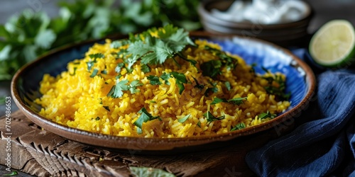 Vibrant Vegan Side Dish - Turmeric Coconut Cauliflower Rice - Culinary Fusion on Your Plate - Subtle Light Enhancing Vegan Side Dish