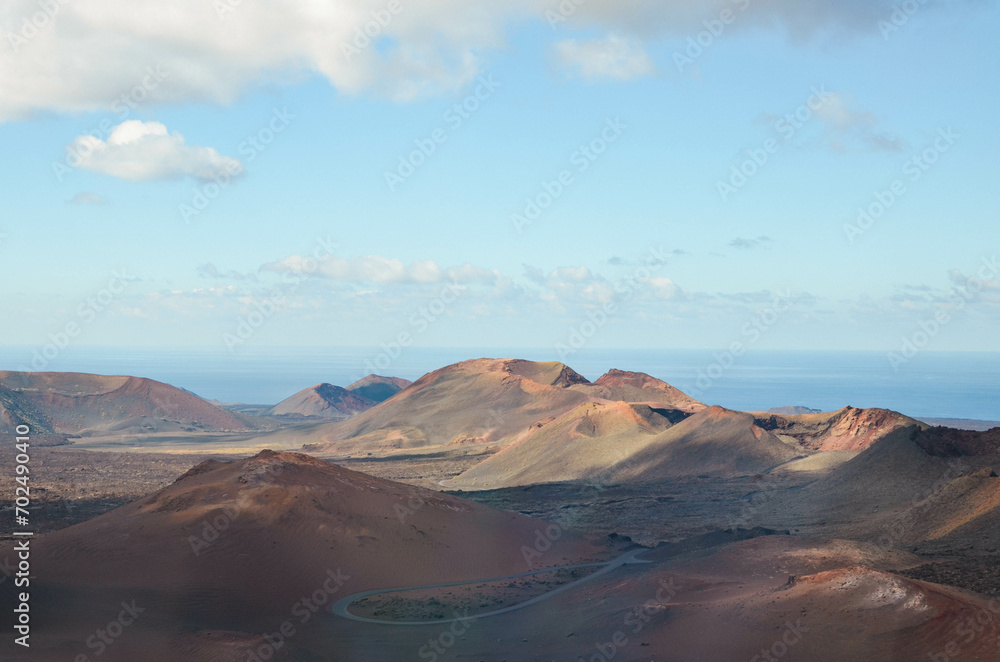 Volcanic landscape of Lanzarote, Canary Islands, Spain