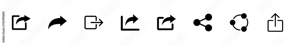 Share icon set. Sharing vector icon Share icon set. Sharing vector icon