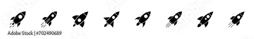 Rocket icon set. Startup icon vector.