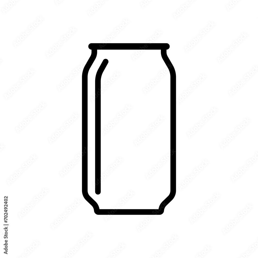 Aluminum soda and beer icon Aluminum soda and beer icon