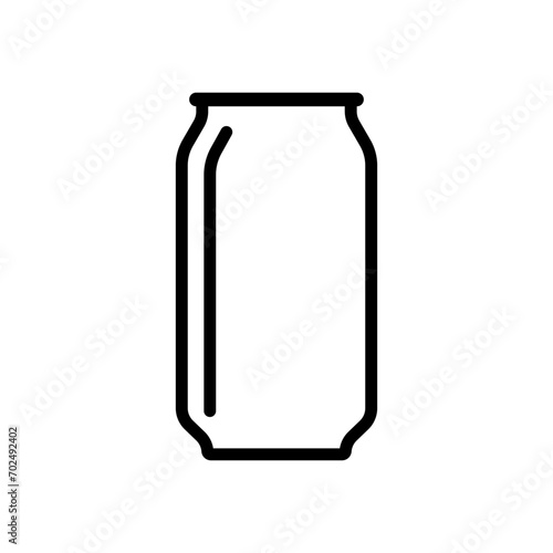 Aluminum soda and beer icon