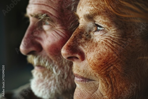 A close-up view of a man and a woman © Fotograf