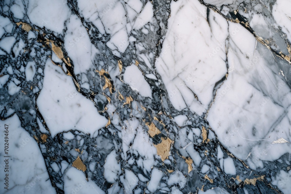 Fototapeta premium A detailed close up view of a smooth marble surface. Perfect for architectural and interior design projects