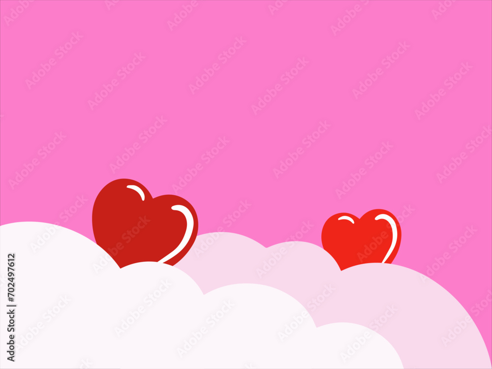 Valentines Heart Background for Decoration

