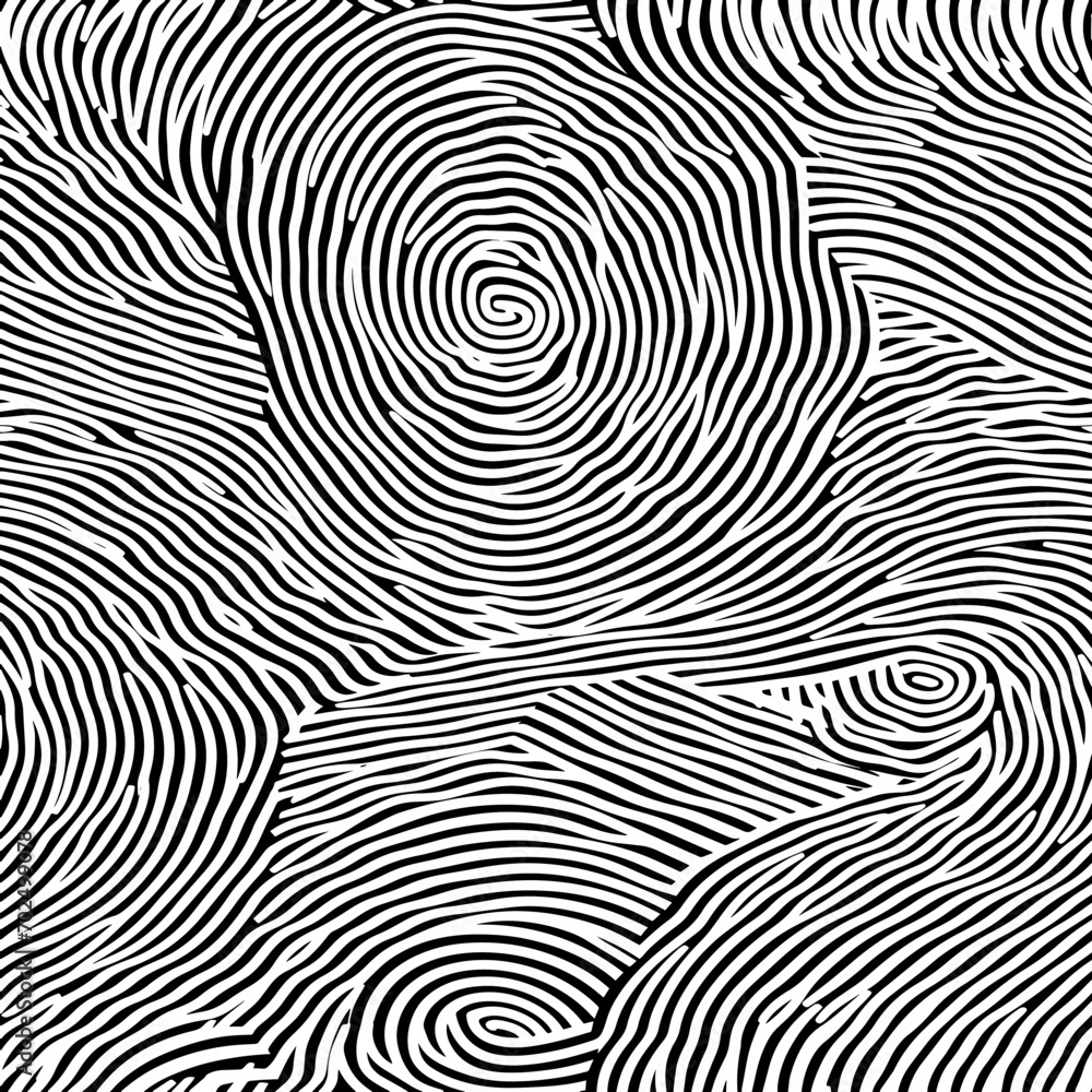 Seamless Fingerprint Intricate Pattern Design Seamless Fingerprint Intricate Pattern Design
