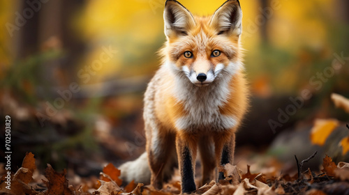 Fox in the Wilderness with Beautiful Blurred Background - Capturing the Essence of Wild Beauty