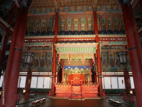 Canvastavla 景福宮の勤政殿内部（韓国：ソウル）
