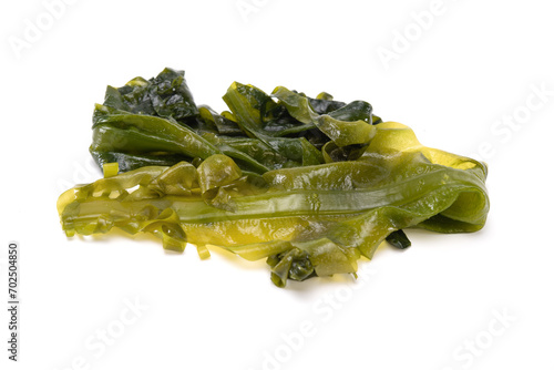 Fotografia Laminaria (Kelp) Seaweed Isolated on White Background