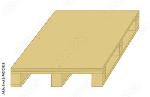 Wooden pallet - Works construction, DIY, industry, logistics, woodwork and joinery