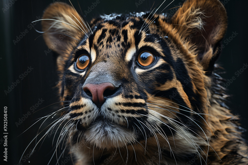 Realistic photography of Clouded Leopard animal
