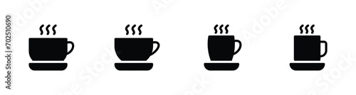Cup of coffee icon set vector illustration