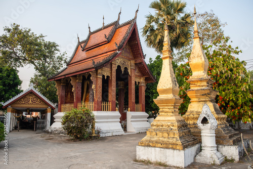 Wat Sensoukaram temple one of the most popular temple in Luang Prabang, Laos. 