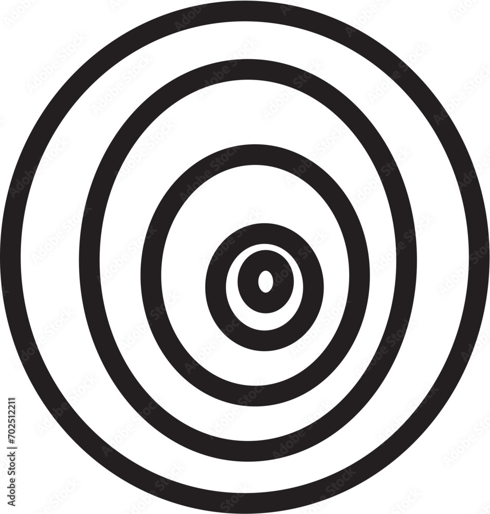 black and white target