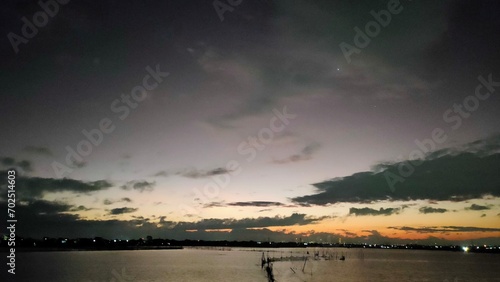 Malabon dike on a cold January morning photo