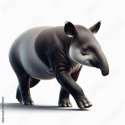 tapir  Tapirus  tapires  Tapiridae  Tapiridos  isolated White background