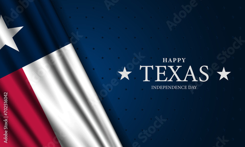Texas Independence Day Background vector illustration