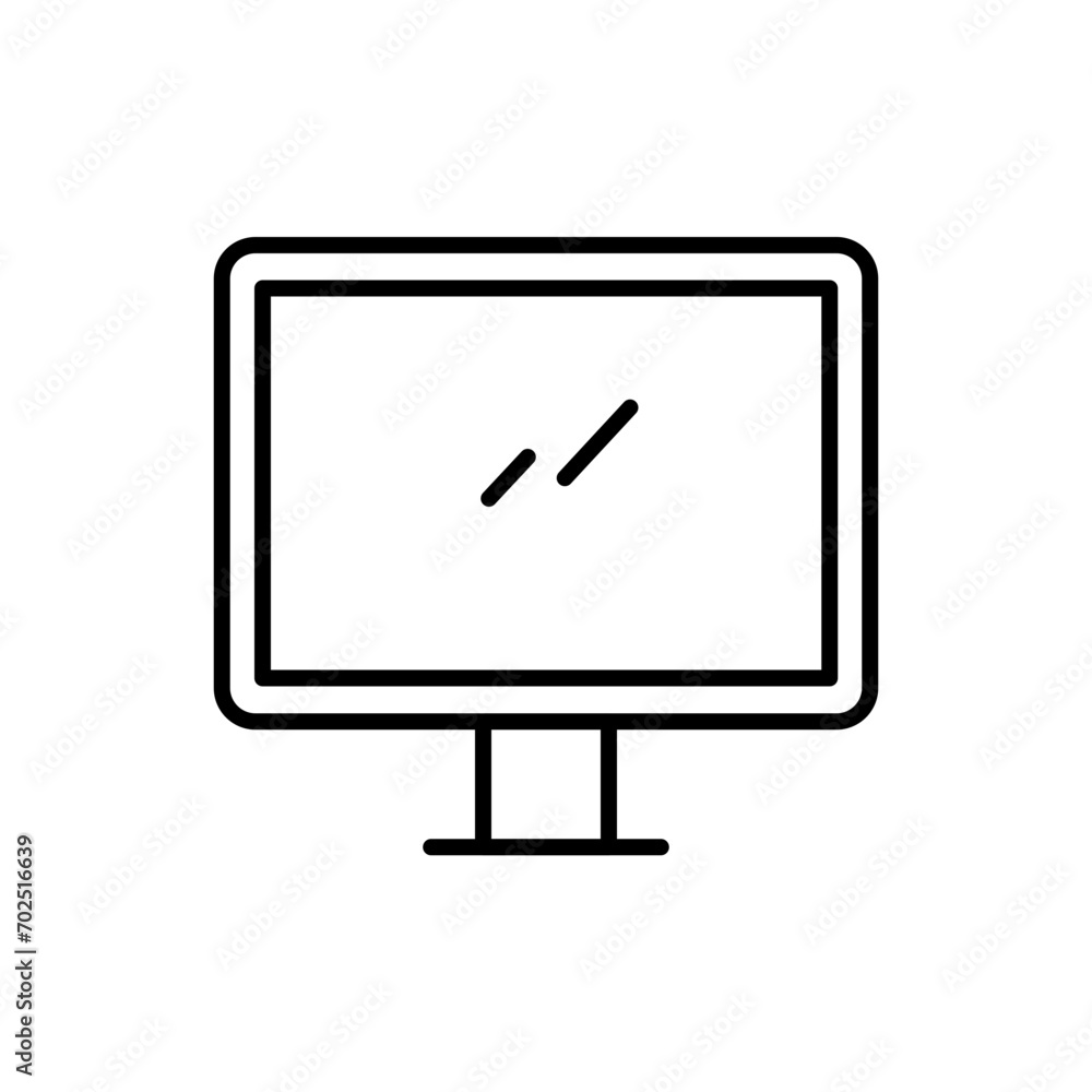 Monitor outline icons, gadget minimalist vector illustration ,simple transparent graphic element .Isolated on white background Monitor outline icons, gadget minimalist vector illustration ,simple transparent graphic element .Isolated on white background