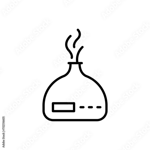 Aromatherapy outline icons, gadget minimalist vector illustration ,simple transparent graphic element .Isolated on white background