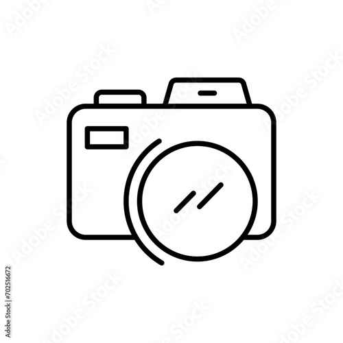 Camera outline icons, gadget minimalist vector illustration ,simple transparent graphic element .Isolated on white background