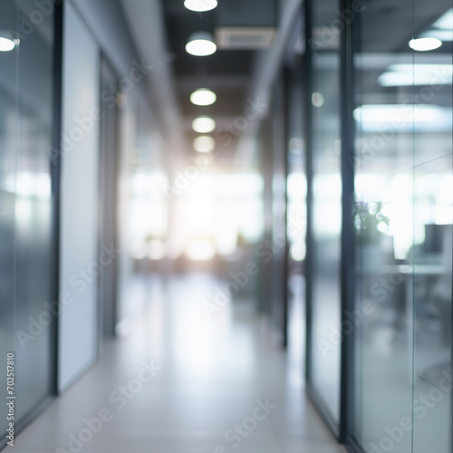 Abstract blurred office hall interior and meeting room.