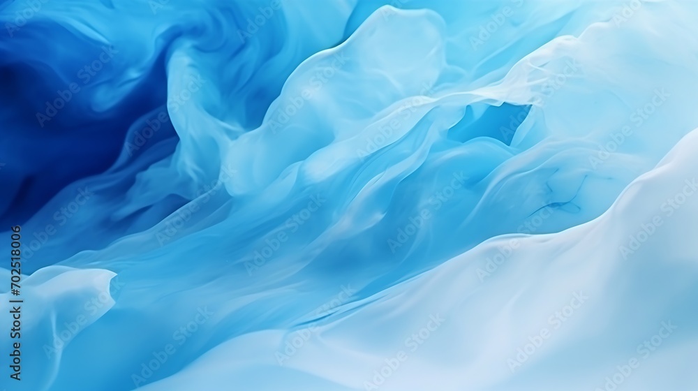 Obraz premium Abstract background of vivid blue and white color mixing with different tints creating uneven surface : Generative AI
