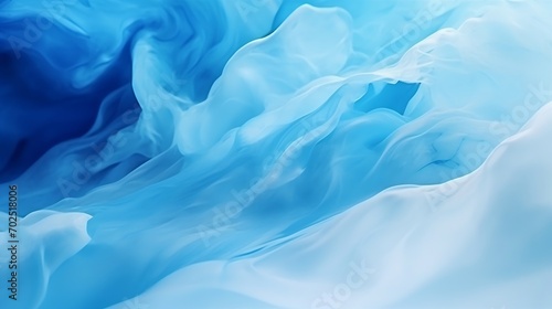 Abstract background of vivid blue and white color mixing with different tints creating uneven surface : Generative AI © Generative AI