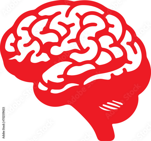 head of human think brain idea icon flat black line stroke Isolated. machine of artificial intelligence technology