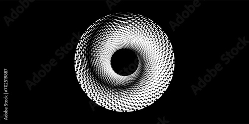Halftone circular dotted frame set. Circle dots isolated on white background. Logo design element for medical, care, cosmetics. Round the border using halftone circle dots black and white set black 