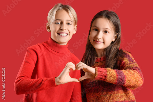 Happy little children makin...
