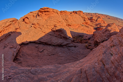 Dry waterfall at Ferry Swale near Page AZ