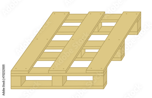 Wooden pallet - Works construction, DIY, industry, logistics, woodwork and joinery