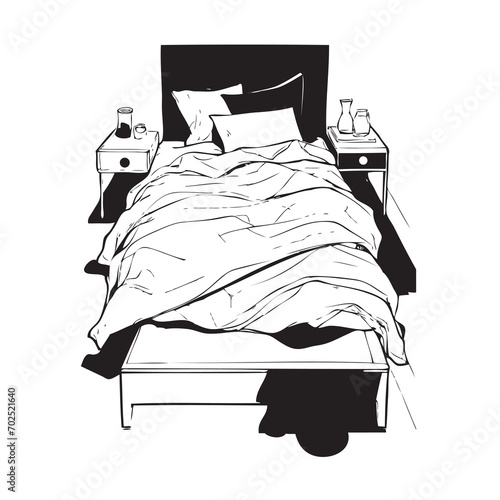 Bed vector illustration