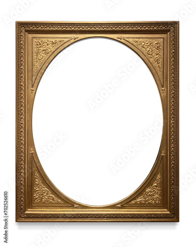 Oval antique golden frame (ID: 702526610)