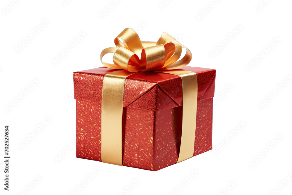 Fototapeta premium Christmas gift on transparent background