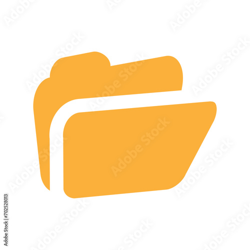 Yellow folder sign vector design