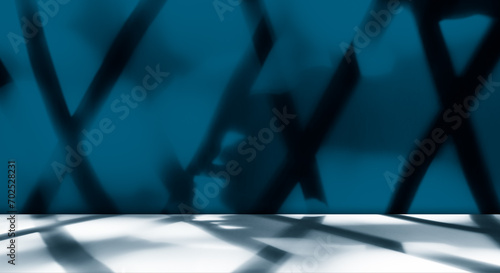 Blue Background for Presentation Abstract Studio Cyan Template Business Kitchen House Table Building Light Spaec Wall Interior Room Plant Shadow Window Desk Floor Bar Concrete Gradien Stone Podium