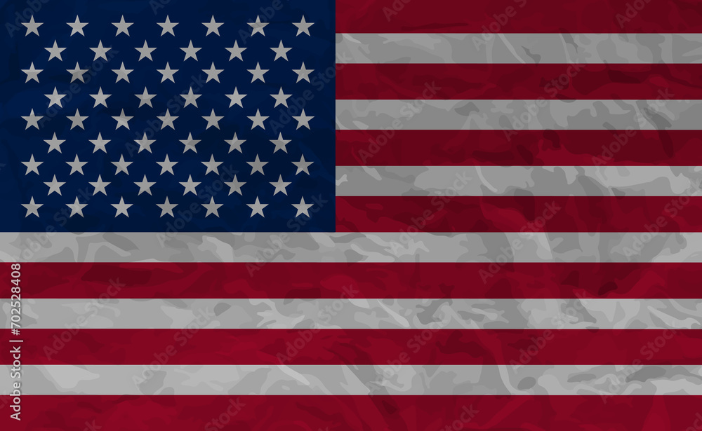 United States flag crumpled. USA grunge United States flag crumpled. USA grunge