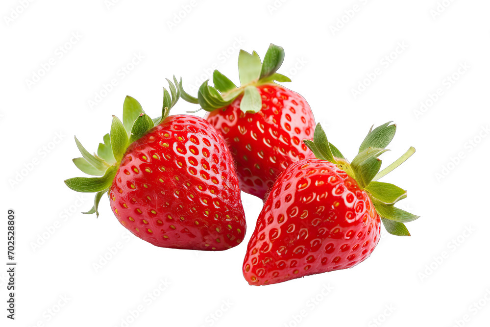 Fresh strawberry with slices isolated on transparent background Fresh strawberry with slices isolated on transparent background